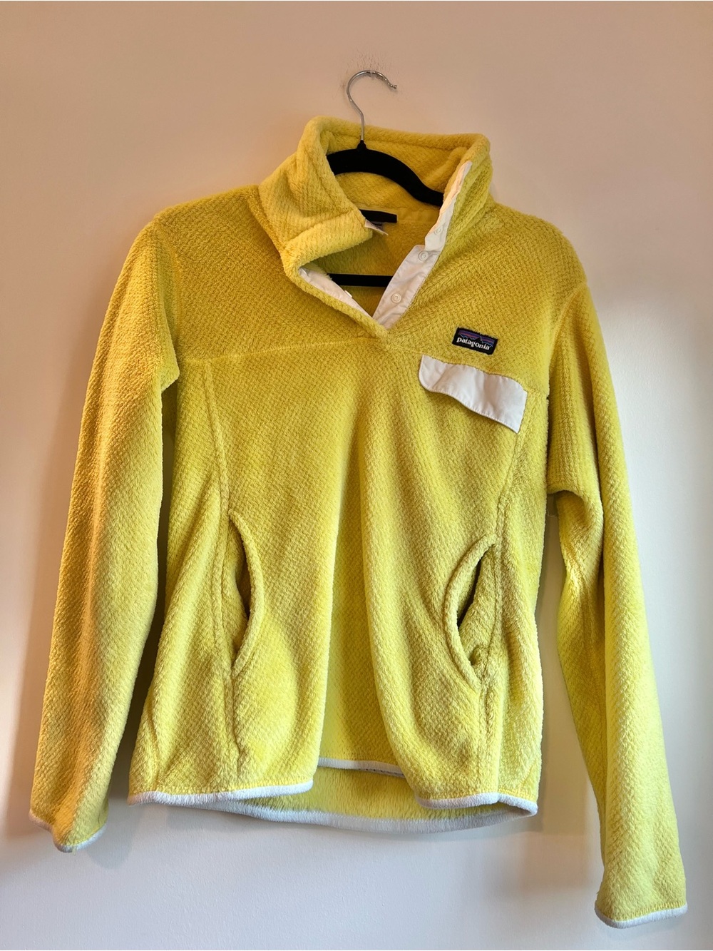 Patagonia Yellow Women's Snap-Front Fleece Pullover